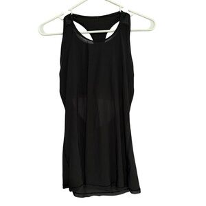 Lululemon Black razorback Bra + Tank Size 4